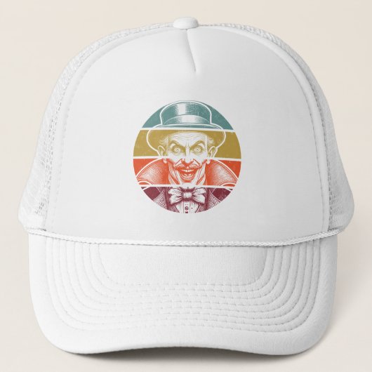 Retro Illusionist voor Light Items Trucker Pet (Voorkant)