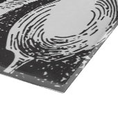 Retro Illustrated Cutlery Personalized Family Snijplank (Hoek)