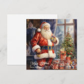 Retro illustratie Sinterklaas met cadeaus geschenk Feestdagenkaart (Voorkant / Achterkant)