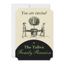 Retro illustratie Tuinders Tree Family Reunion I