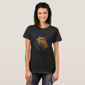 Retro-illustratie van capybara t-shirt (Voorkant volledig)