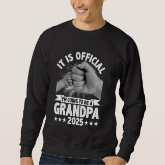 Retro I'm Going To Be A Grandpa 2025 Fist Bump Fat Trui