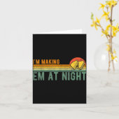 Retro Im Making Em At Night Cheese Sandwich Funny  Kaart (Gele Bloem)