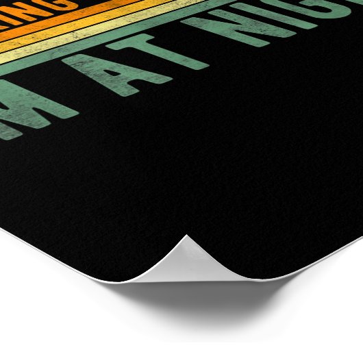 Retro Im Making Em At Night Cheese Sandwich Funny Poster (Hoek)