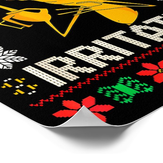 Retro I'm Mildly Irritated Marcus The Worm Christm Poster (Hoek)