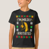 Retro I'm Mildly Irritated Marcus The Worm Christm T-shirt (Voorkant)