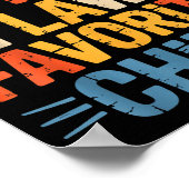 Retro I'm My Mother In Law's Favorite Child Funny  Poster (Hoek)