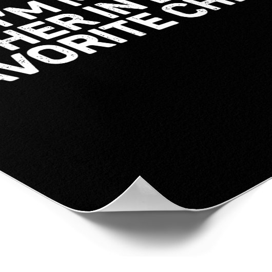 Retro I'm My Mother In Law's Favorite Child Parent Poster (Hoek)