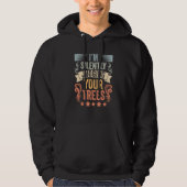 Retro I'm Silently Judging Your Trees For Arborist Hoodie (Voorkant)