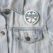 Retro Imagine Peace Buttonnen Ronde Button 5,7 Cm (In situ)