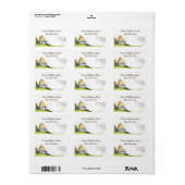 Retro Imkerhuis Aangepaste Honing Bij Labels (Full Sheet)