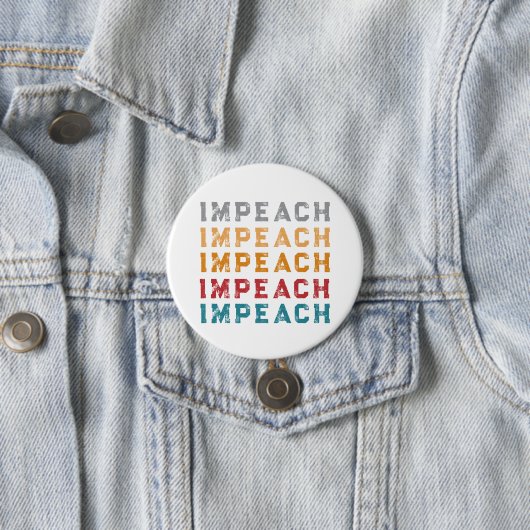 Retro impeachment ronde button 7,6 cm (In situ)