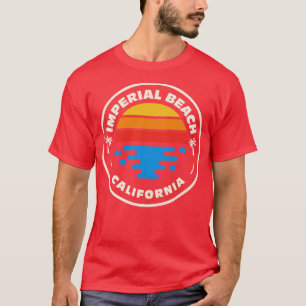 Retro Imperial Beach California Beach Surf T-shirt