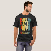 Retro in 1943, 80 jaar Geweldige T-shirt (Voorkant volledig)