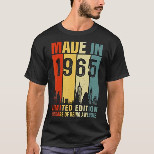 Retro in 1965, 58 jaar Geweldige T-shirt (Voorkant)