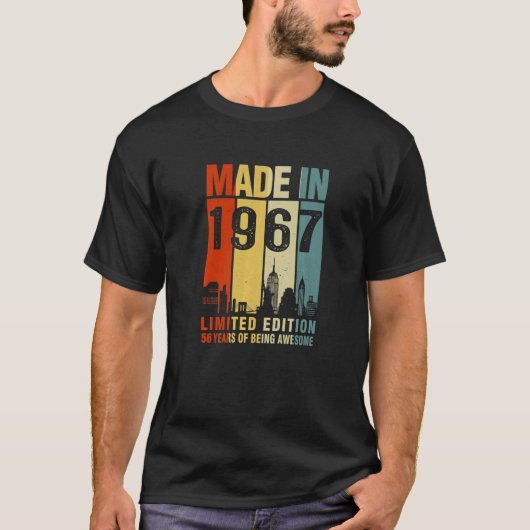 Retro in 1967, 56 jaar Geweldige T-shirt (Voorkant)