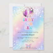 Retro In Haar Moeder Era Baby shower Uitnodiging (Voorkant)