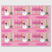 Retro In het roze inpakpapier (Vlak)
