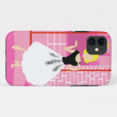 Retro In het Roze iPhone 5/5S Hoesje (Achterkant (horizontaal))