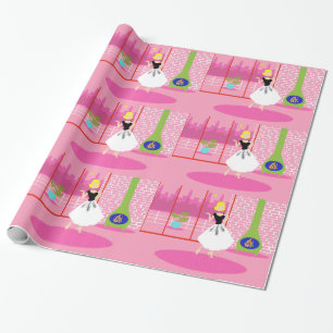 Retro in het Roze Verpakkende Document Cadeaupapier