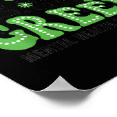 Retro In mei Draag we een groen bewustzijn van de  Poster (Hoek)