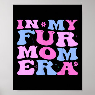 Retro In Mijn Bont Moeder Era Kat Hond Bont Moeder Poster
