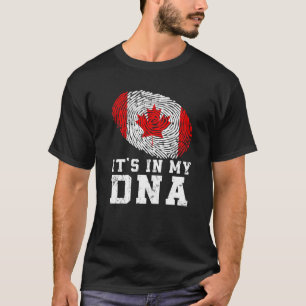 Retro in mijn DNA Canada vlagpatriottisch T-shirt