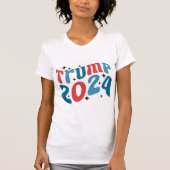 Retro 'In My Trump Era' 2024 T-shirt voor dames (Voorkant)
