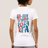 Retro 'In My Trump Era' 2024 T-shirt voor dames (Achterkant)