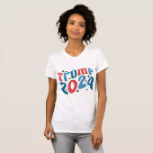 Retro 'In My Trump Era' 2024 T-shirt voor dames (Voorkant volledig)