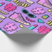 Retro in paars cadeaupapier (Hoek)