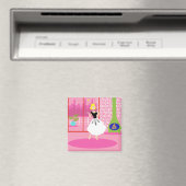 Retro in roze magneet (Insitu (Vaatwasser))