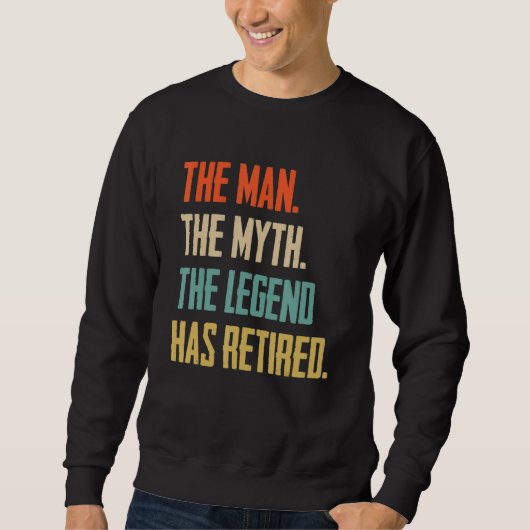 Retro in ruste 2023 Het Man Myth Legend heeft reti Trui (Voorkant)