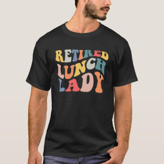 Retro in ruste Lunch Lady Pensioen T-shirt