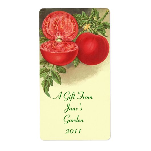 Retro inblikken pot etiketten ingeblikte goederen (Voorkant)