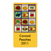 Retro inblikken pot etiketten ingeblikte goederen  (Voorkant)