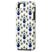 retro india exotische pauw Case-Mate iPhone case (Achterkant Links)
