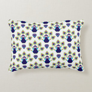 retro india exotische pauw decoratief kussen