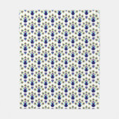 retro india exotische pauw fleece deken (Voorkant)