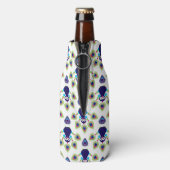 retro india exotische pauw flesjeskoeler (Fles Achterkant)