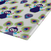 retro india exotische pauw snijplank (Hoek)