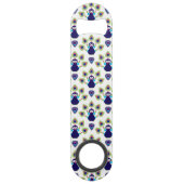 retro india exotische pauw speed flessenopener (Achterkant)