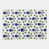 retro india exotische pauw theedoek (Horizontaal)