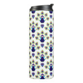 retro india exotische pauw thermosbeker (Gedraaid links)