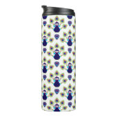 retro india exotische pauw thermosbeker (Geroteerd rechts)