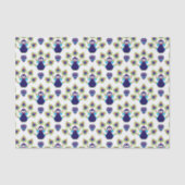 retro india exotische pauw tissuepapier (Voorkant)