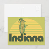 Retro Indiana Feestdagenkaart (Voorkant / Achterkant)