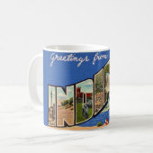 Retro Indiana Greeting Mug Koffiemok (Voorkant links)