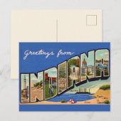Retro Indiana Groet Ansichtkaart Briefkaart (Voorkant / Achterkant)