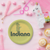 Retro Indiana Papieren Bordje (Feest)